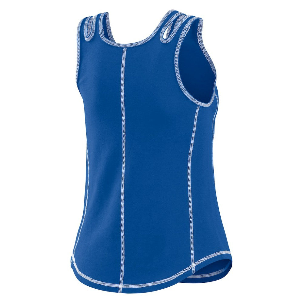 Chicago Cubs WEAR by Erin Andrews Women's Contrast Stitch Tank Top | MLB On Sale