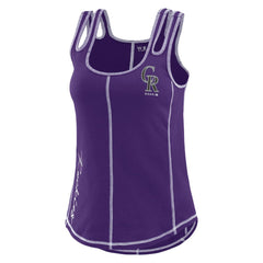 Colorado Rockies WEAR by Erin Andrews Women's Contrast Stitch Tank Top | MLB New