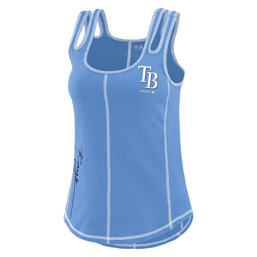 Tampa Bay Rays WEAR by Erin Andrews Women's Contrast Stitch Tank Top | MLB Sale