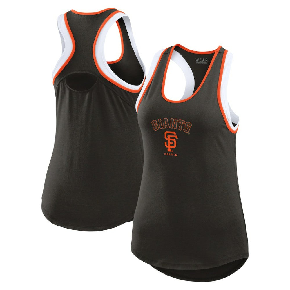 San Francisco Giants WEAR by Erin Andrews Women's Colorblock Racerback Tank Top | MLB New