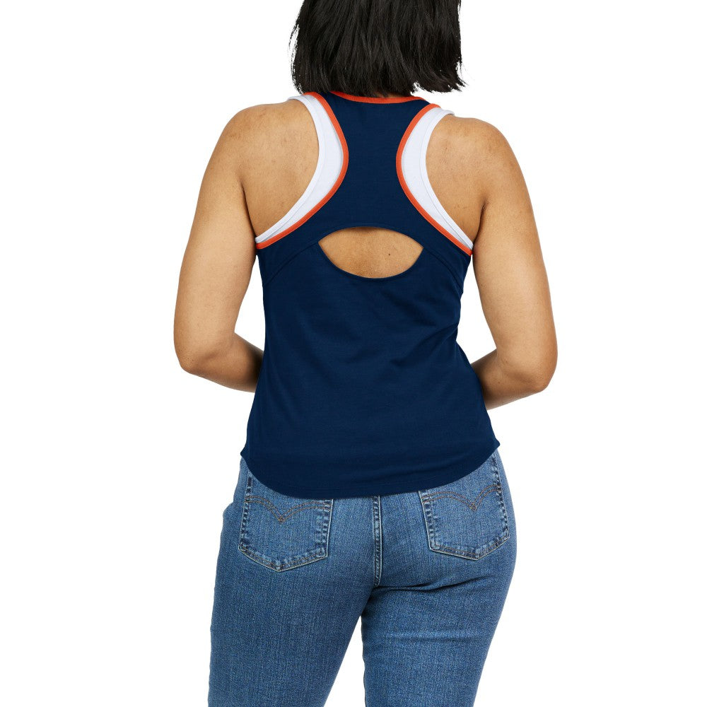Houston Astros WEAR by Erin Andrews Women's Colorblock Racerback Tank Top | MLB On Sale