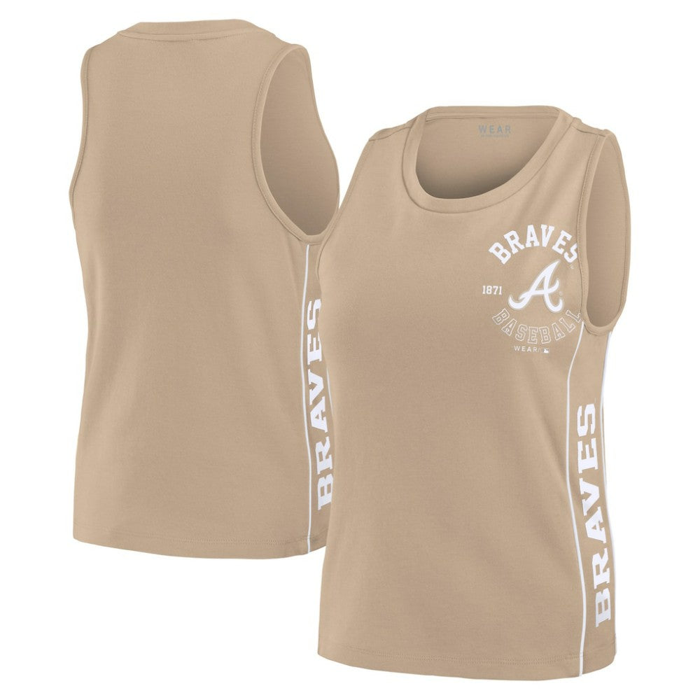 Atlanta Braves WEAR by Erin Andrews Women's Tonal Tank Top | MLB On Sale