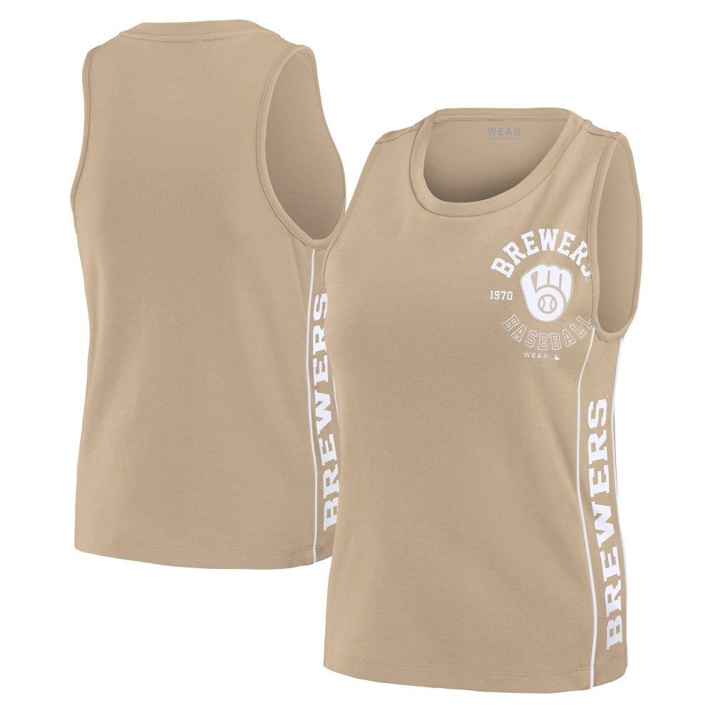 Milwaukee Brewers WEAR by Erin Andrews Women's Tonal Tank Top | MLB Discount