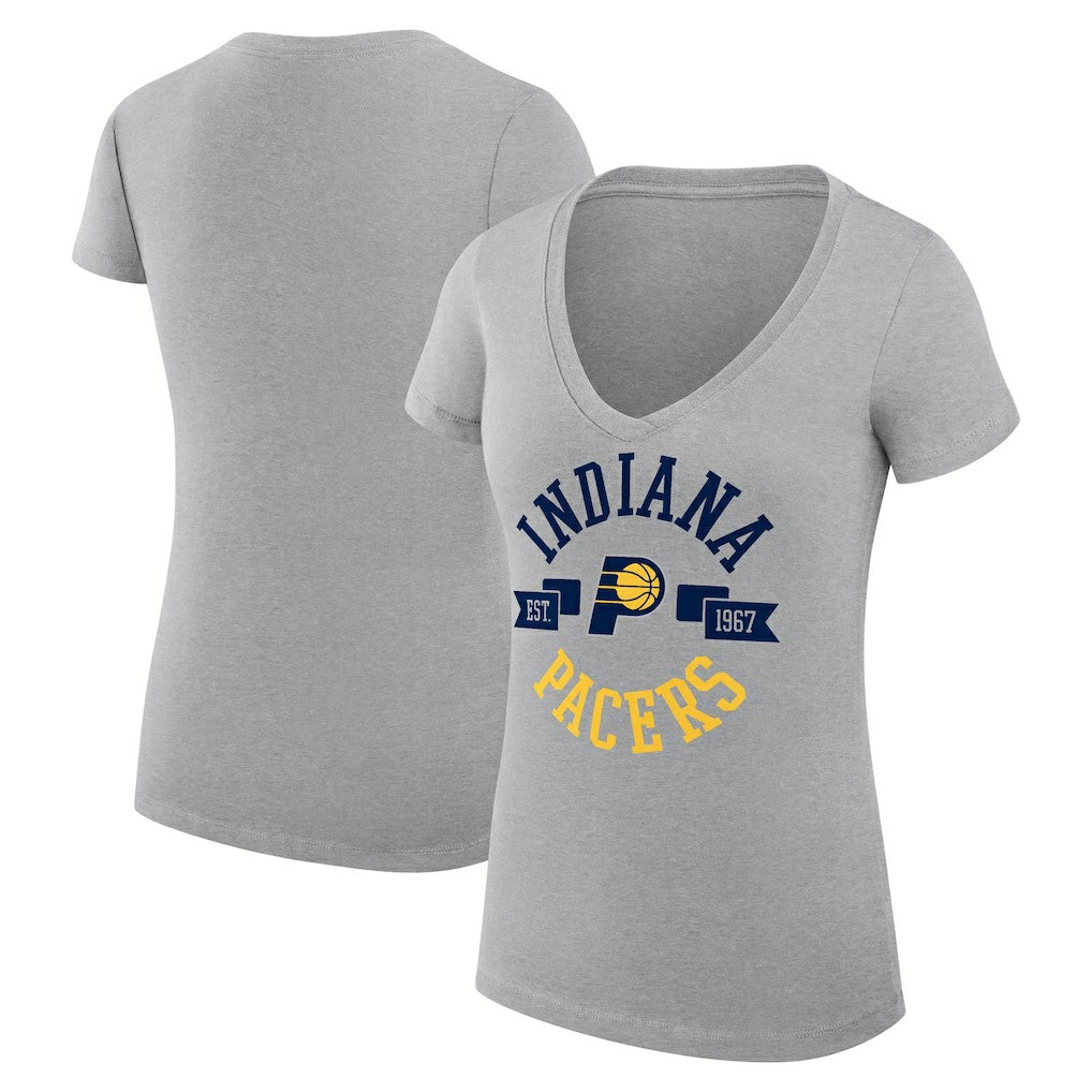 Indiana Pacers G-III 4Her by Carl Banks Women's Super-Slim Fit Lightweight Large City Logo V-Neck T-Shirt Online
