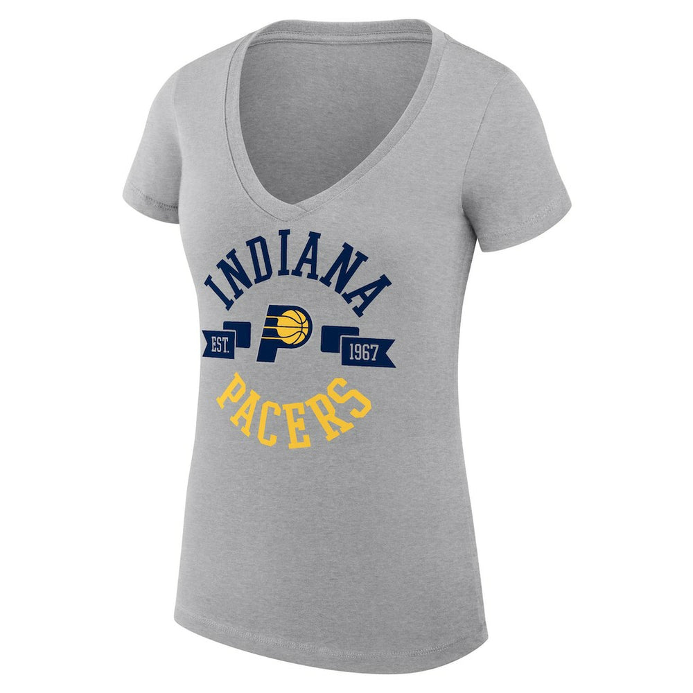 Indiana Pacers G-III 4Her by Carl Banks Women's Super-Slim Fit Lightweight Large City Logo V-Neck T-Shirt Online