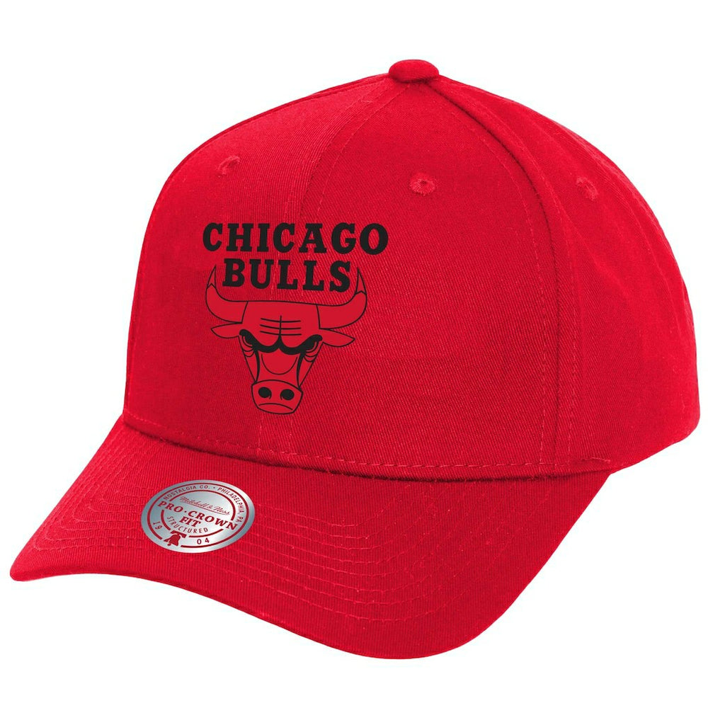 Chicago Bulls Fire Red Pro Crown Snapback Hat For Sale
