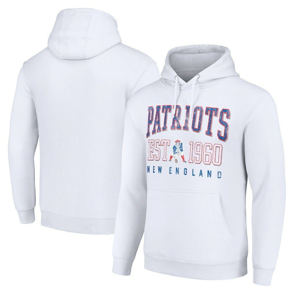 New England Patriots  Starter Unisex Throwback Logo Pullover Hoodie