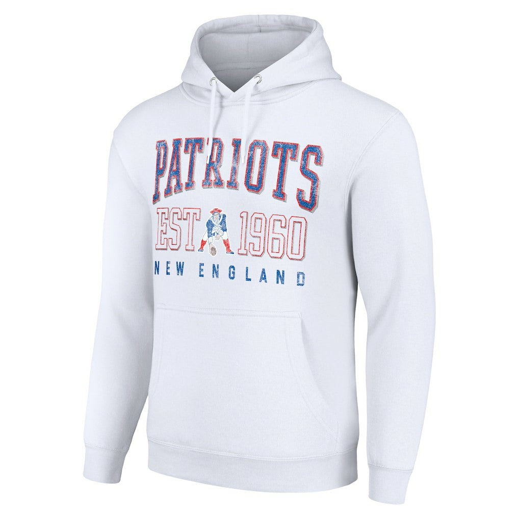 New England Patriots  Starter Unisex Throwback Logo Pullover Hoodie