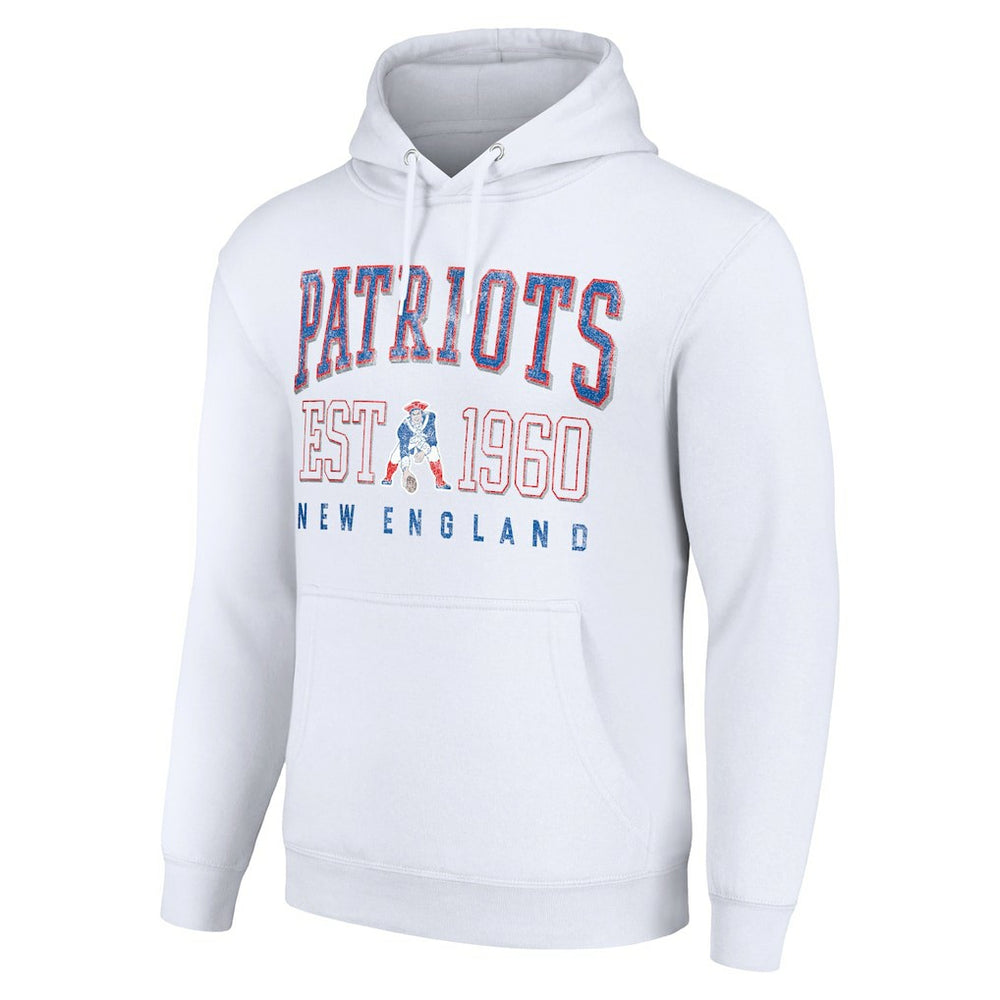 New England Patriots  Starter Unisex Throwback Logo Pullover Hoodie