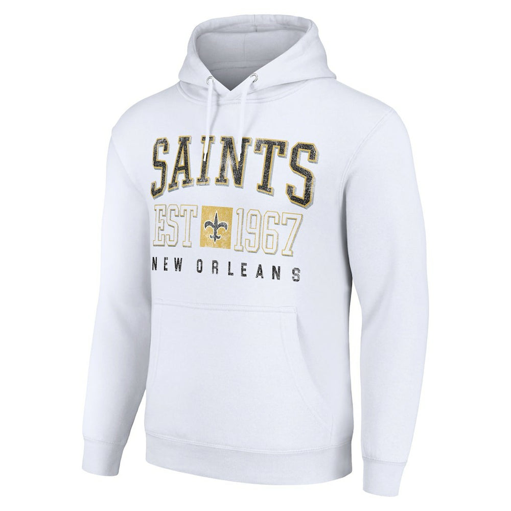 New Orleans Saints  Starter Unisex Throwback Logo Pullover Hoodie