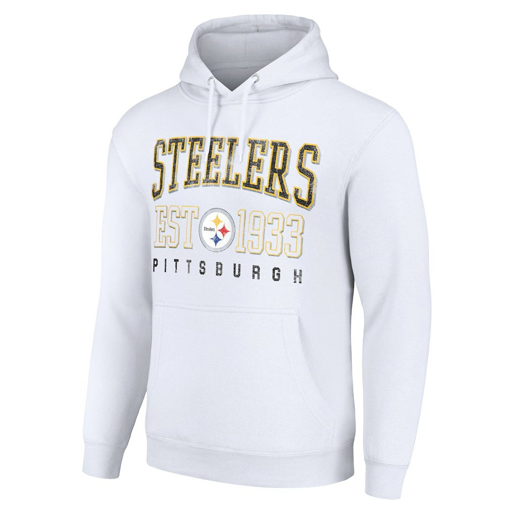 Pittsburgh Steelers  Starter Unisex Throwback Logo Pullover Hoodie
