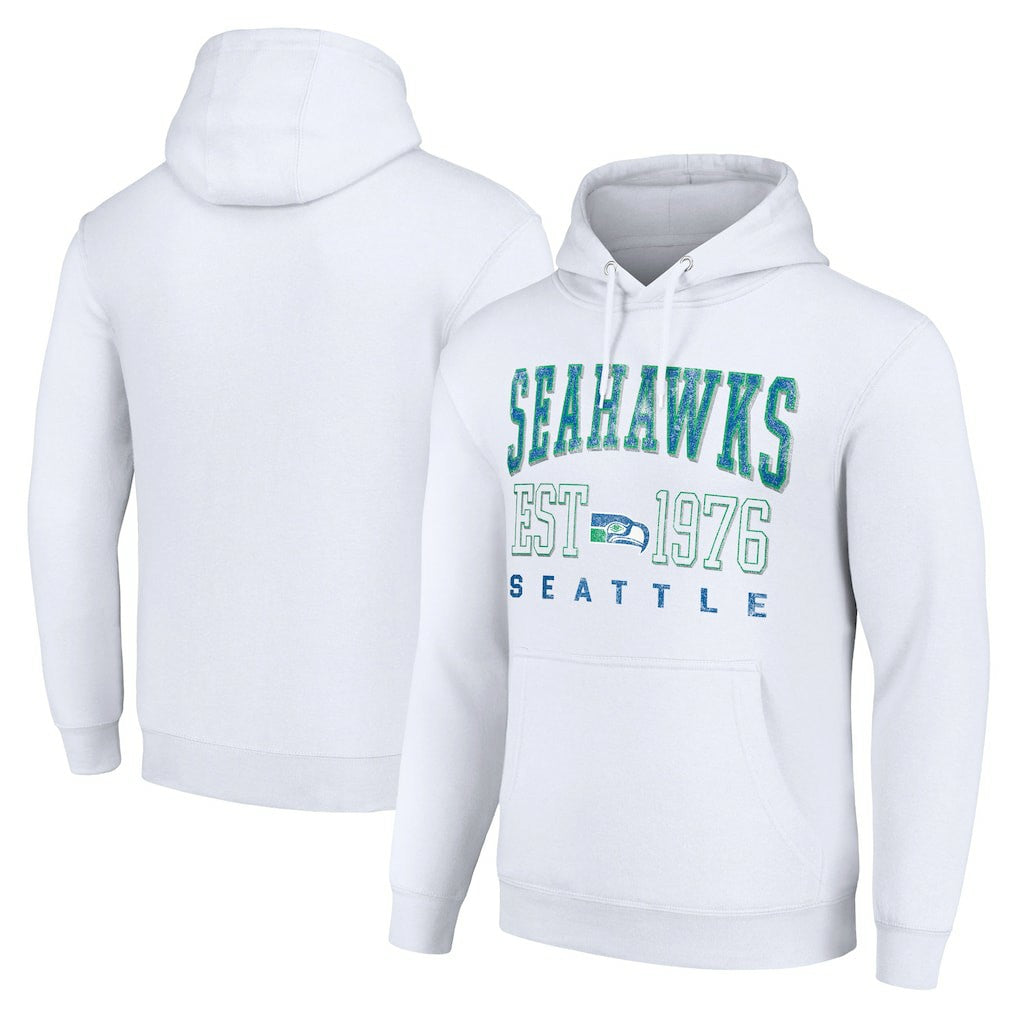 Seattle Seahawks  Starter Unisex Throwback Logo Pullover Hoodie