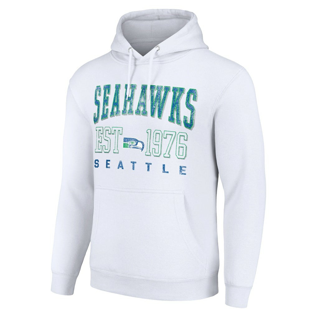 Seattle Seahawks  Starter Unisex Throwback Logo Pullover Hoodie
