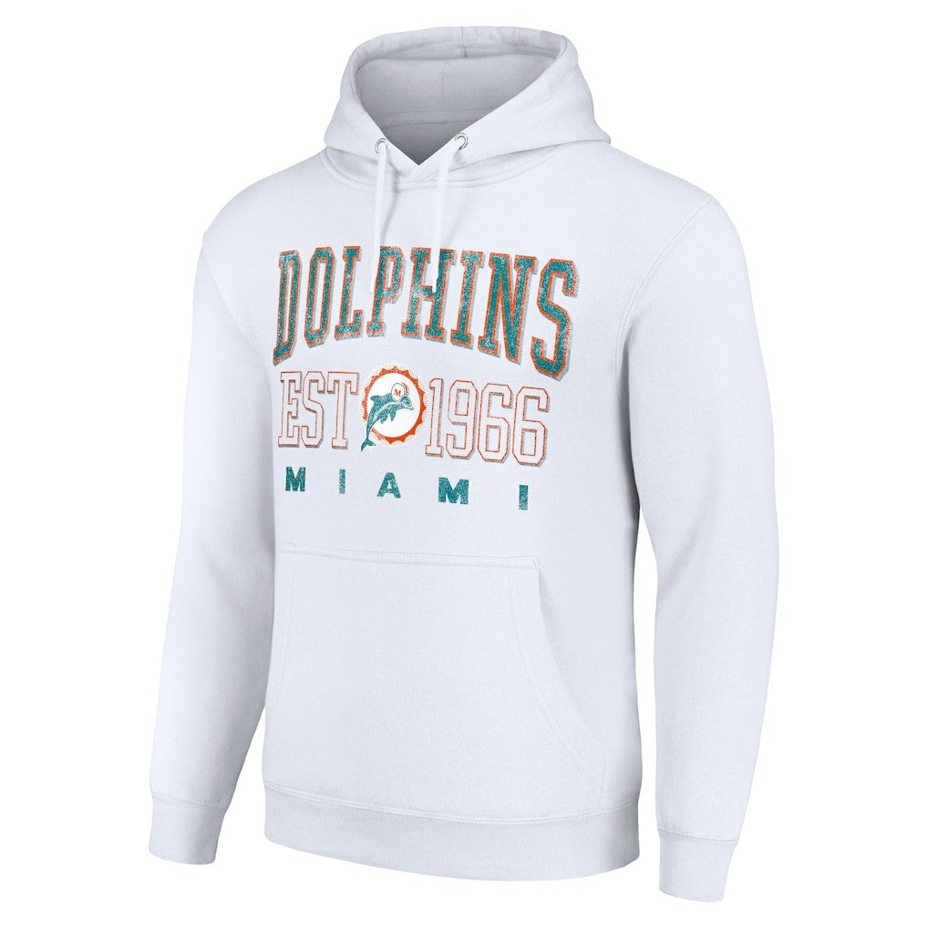 Miami Dolphins  Starter Unisex Throwback Logo Pullover Hoodie