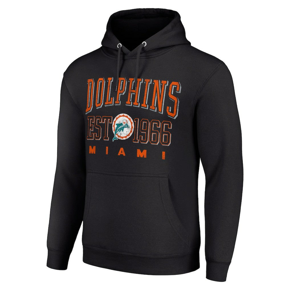 Miami Dolphins  Starter Unisex Throwback Logo Pullover Hoodie