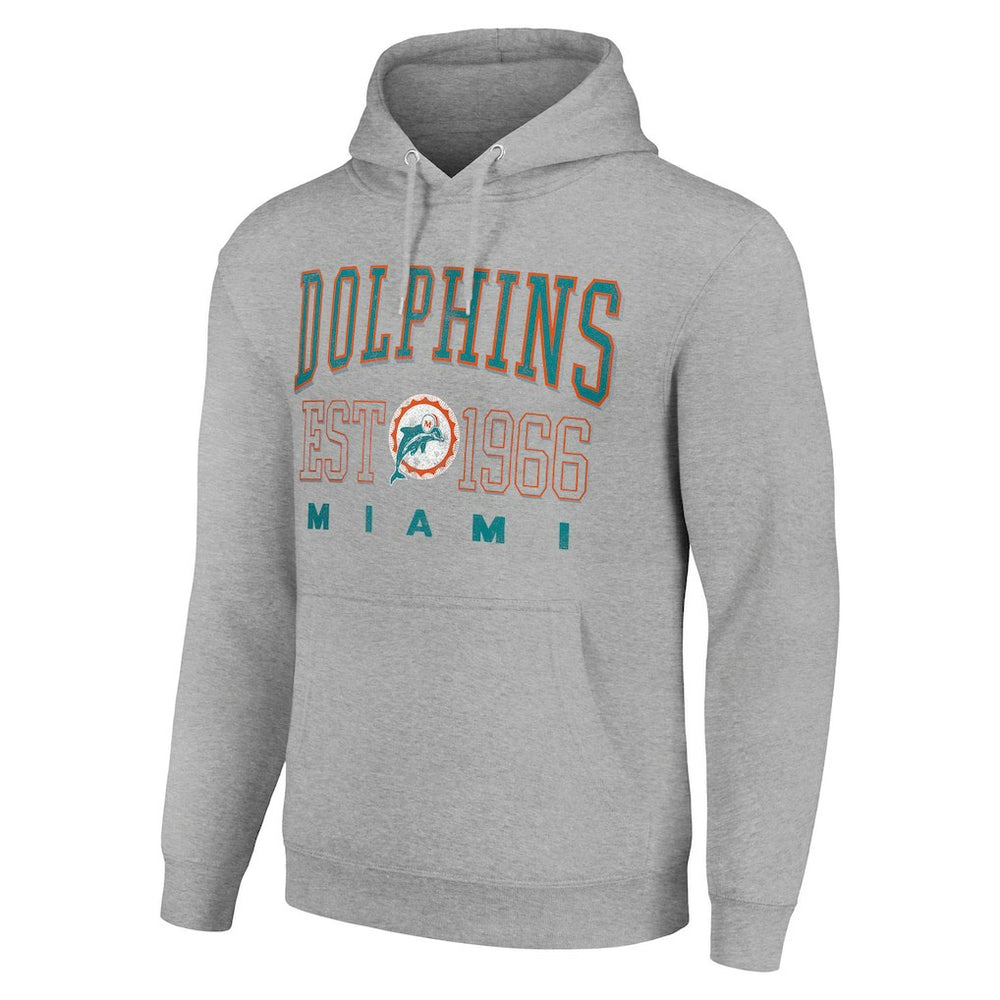 Miami Dolphins  Starter Unisex Throwback Logo Pullover Hoodie