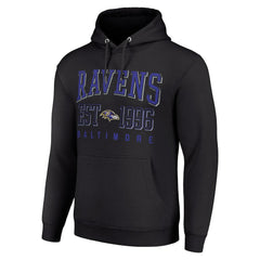 Baltimore Ravens  Starter Unisex Throwback Logo Pullover Hoodie