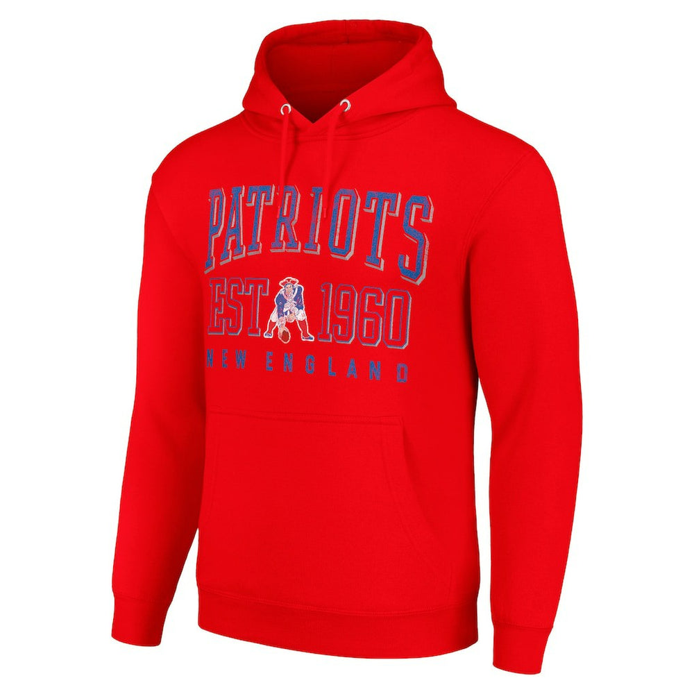 New England Patriots  Starter Unisex Throwback Logo Pullover Hoodie