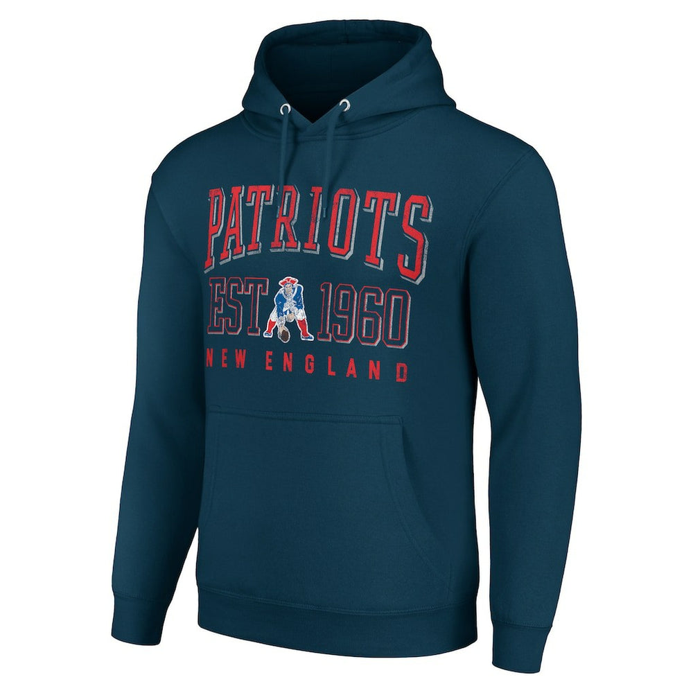 New England Patriots  Starter Unisex Throwback Logo Pullover Hoodie