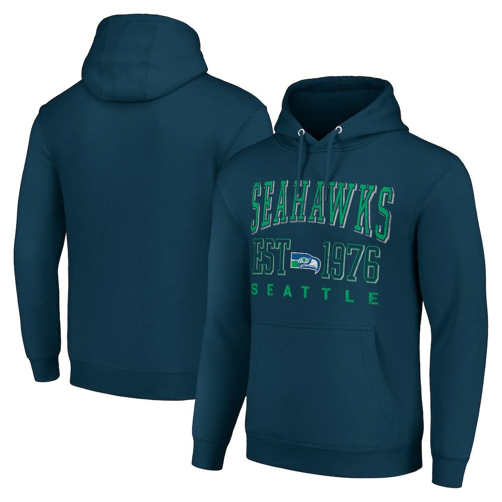 Seattle Seahawks  Starter Unisex Throwback Logo Pullover Hoodie