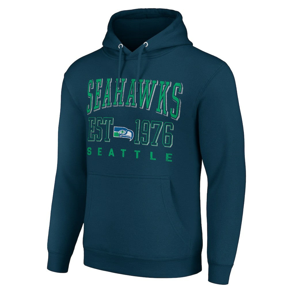 Seattle Seahawks  Starter Unisex Throwback Logo Pullover Hoodie