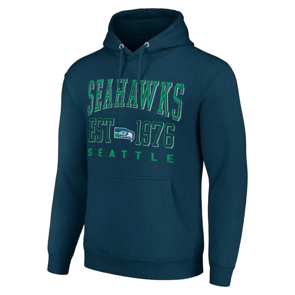 Seattle Seahawks  Starter Unisex Throwback Logo Pullover Hoodie
