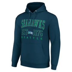 Seattle Seahawks  Starter Unisex Throwback Logo Pullover Hoodie
