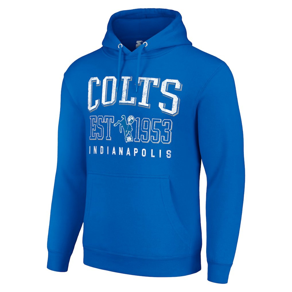 Indianapolis Colts  Starter Unisex Throwback Logo Pullover Hoodie