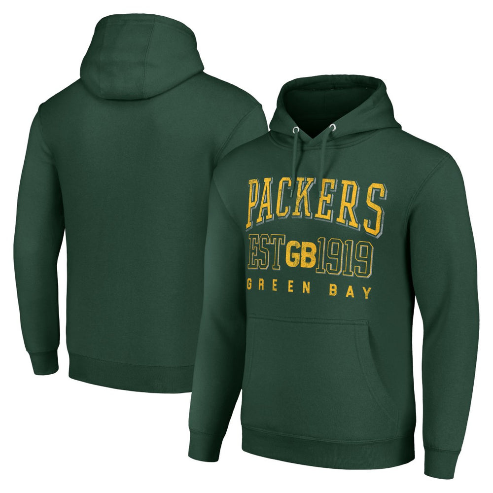 Green Bay Packers  Starter Unisex Throwback Logo Pullover Hoodie