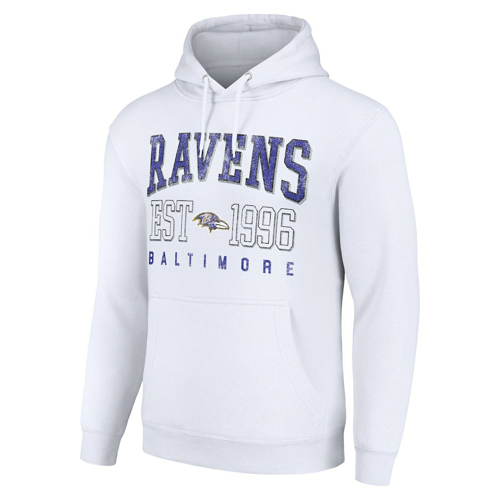 Baltimore Ravens  Starter Unisex Throwback Logo Pullover Hoodie