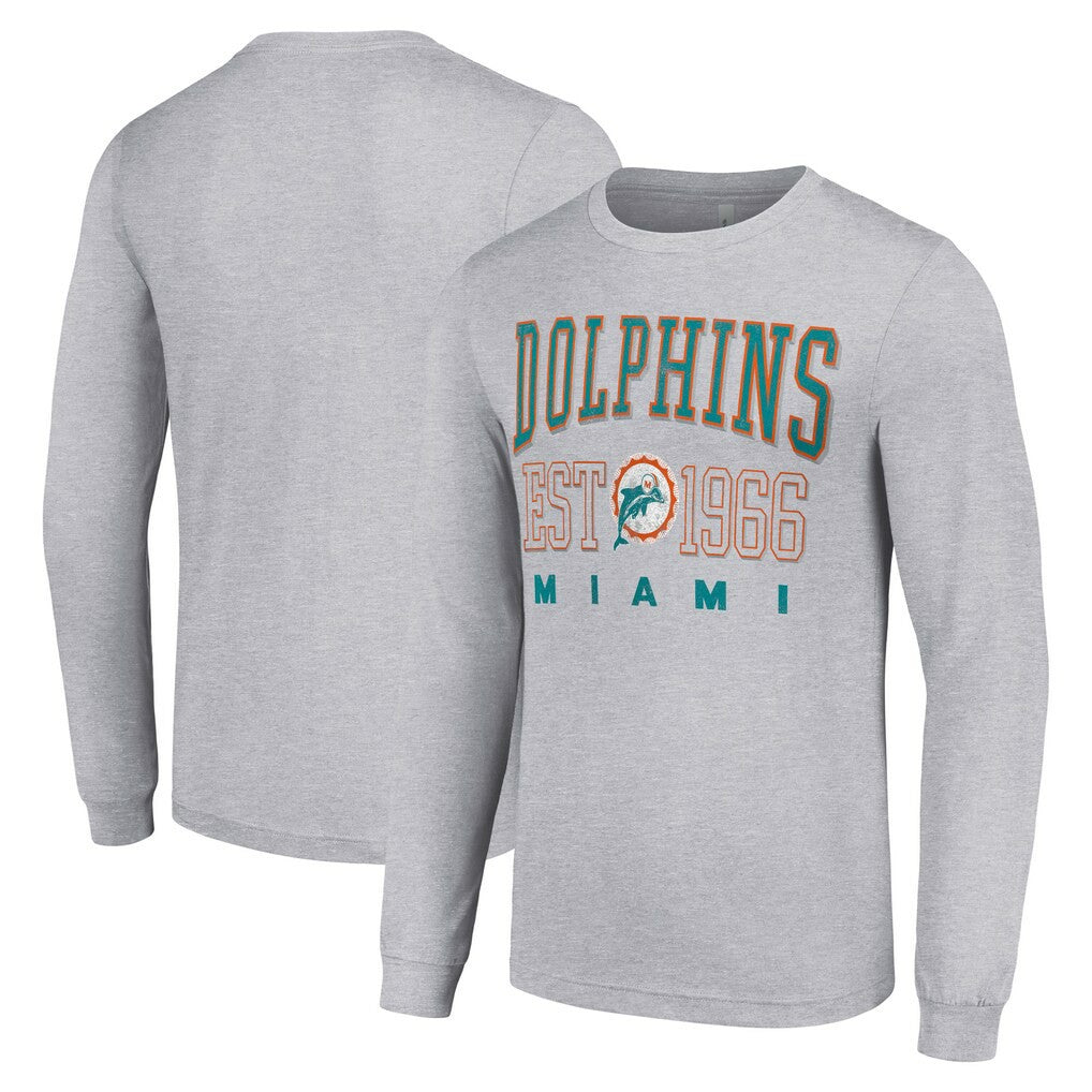 Miami Dolphins  Starter Throwback Logo Long Sleeve T-Shirt