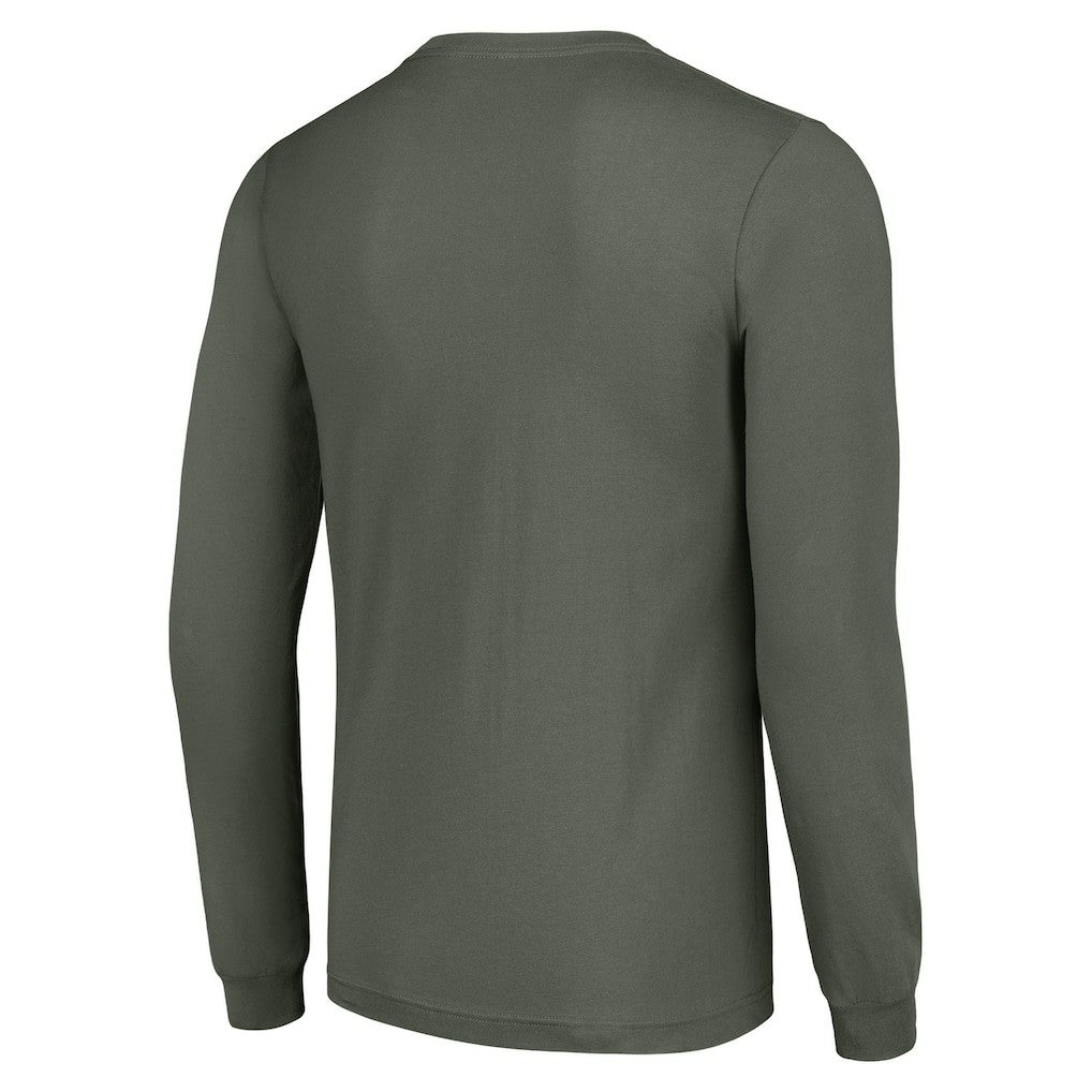 Green Bay Packers  Starter Half Helmet Logo Long Sleeve T-Shirt