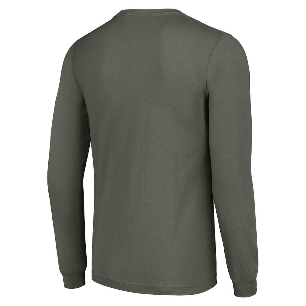 Green Bay Packers  Starter Half Helmet Logo Long Sleeve T-Shirt