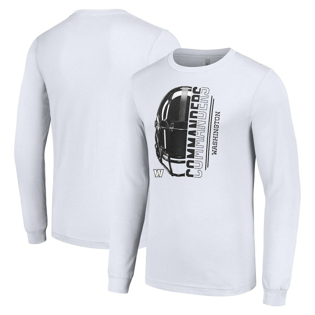 Washington Commanders  Starter Half Helmet Logo Long Sleeve T-Shirt