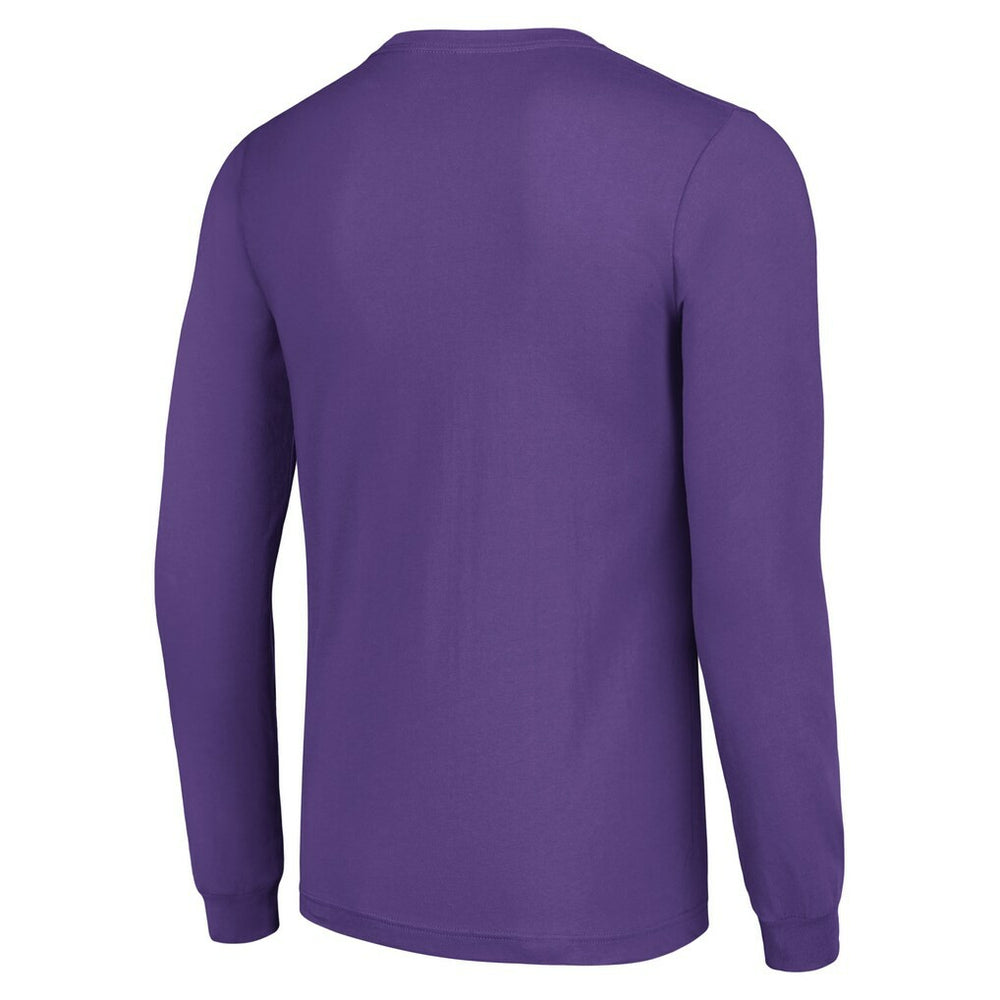 Minnesota Vikings  Starter Half Helmet Logo Long Sleeve T-Shirt