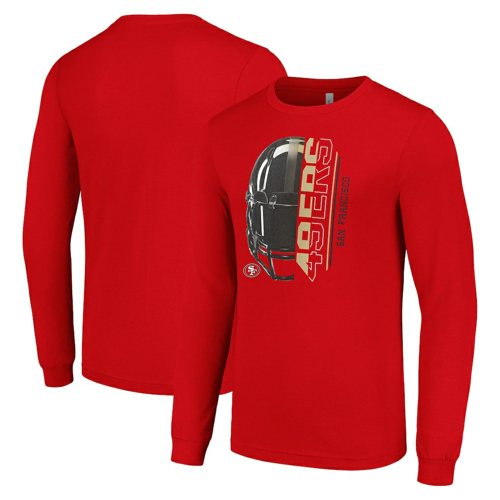San Francisco 49ers  Starter Half Helmet Logo Long Sleeve T-Shirt