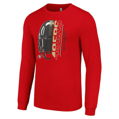 San Francisco 49ers  Starter Half Helmet Logo Long Sleeve T-Shirt