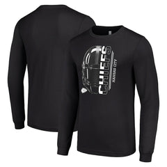 Kansas City Chiefs  Starter Half Helmet Logo Long Sleeve T-Shirt
