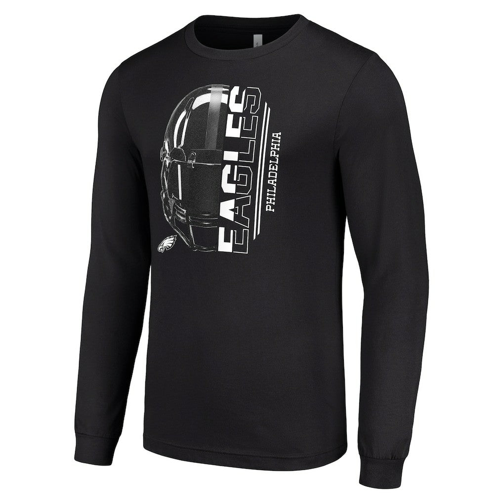 Philadelphia Eagles  Starter Half Helmet Logo Long Sleeve T-Shirt