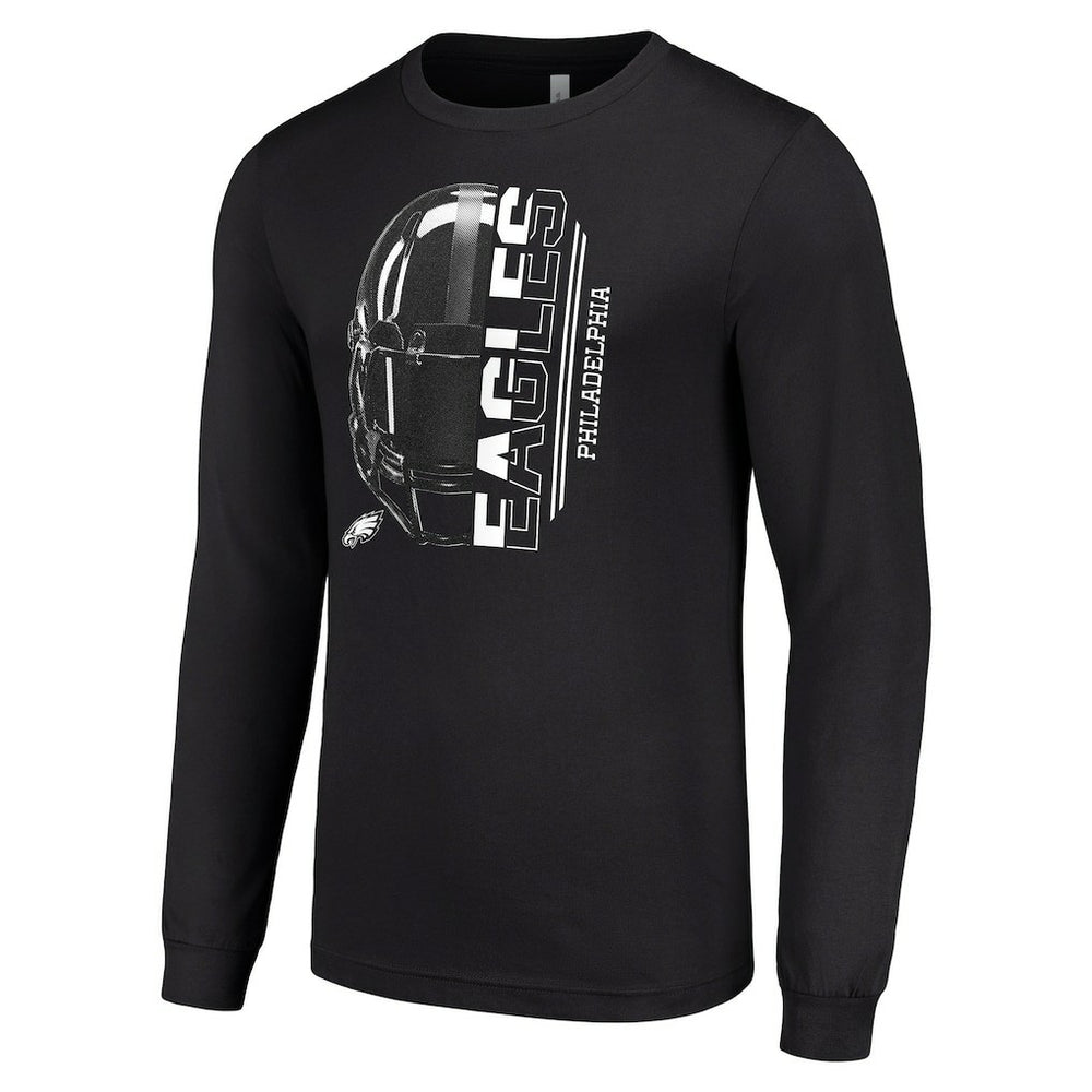 Philadelphia Eagles  Starter Half Helmet Logo Long Sleeve T-Shirt