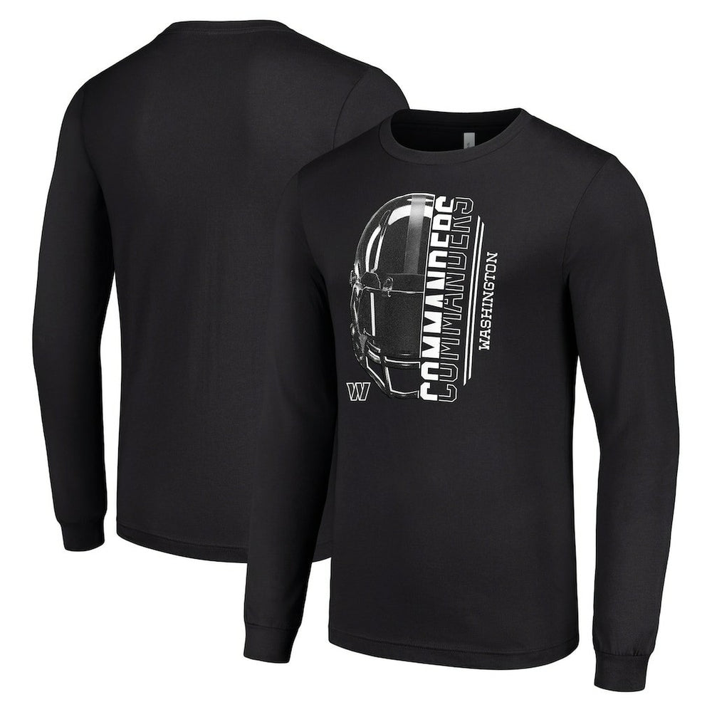 Washington Commanders  Starter Half Helmet Logo Long Sleeve T-Shirt