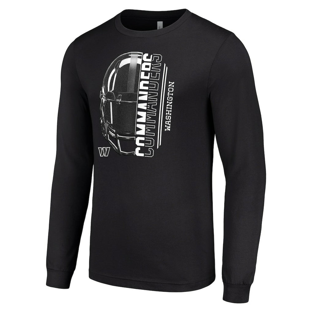 Washington Commanders  Starter Half Helmet Logo Long Sleeve T-Shirt