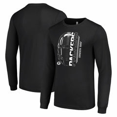 Green Bay Packers  Starter Half Helmet Logo Long Sleeve T-Shirt
