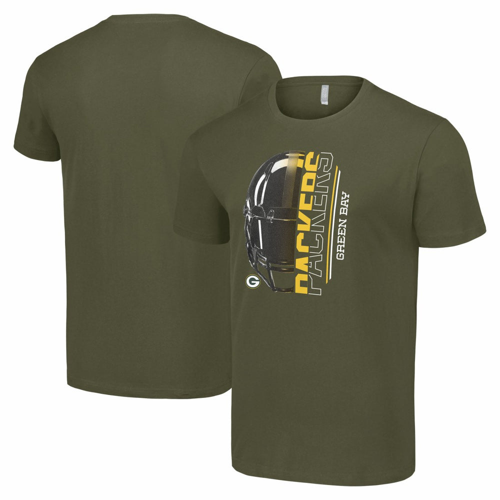 Green Bay Packers  Starter Half Helmet Logo T-Shirt