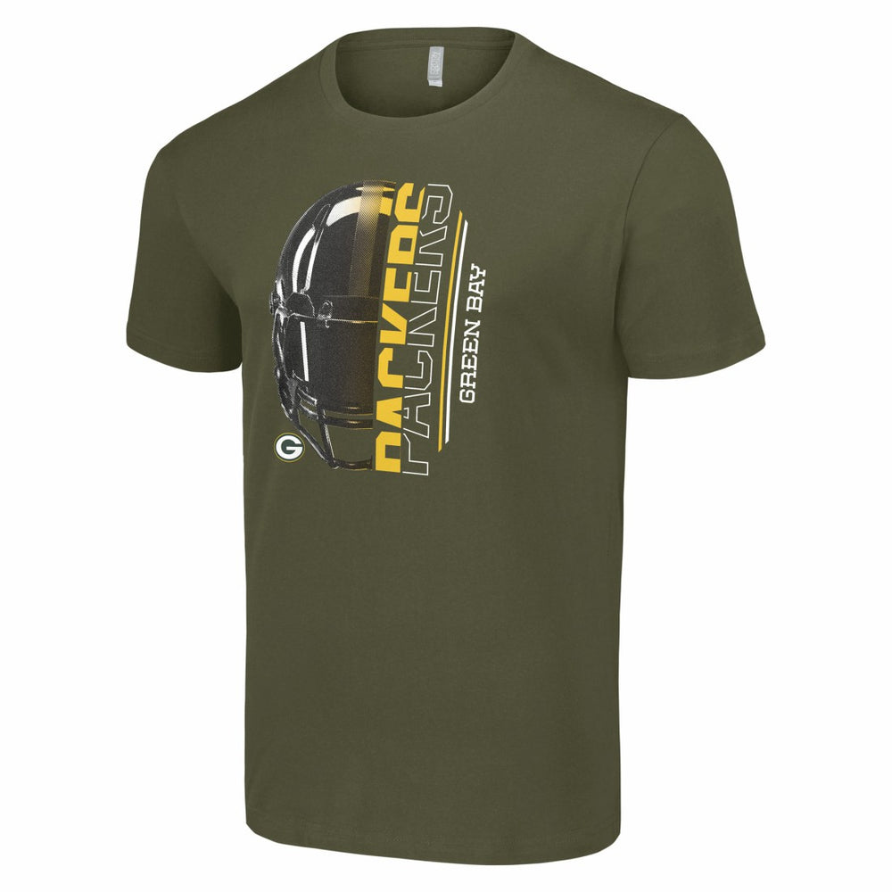 Green Bay Packers  Starter Half Helmet Logo T-Shirt