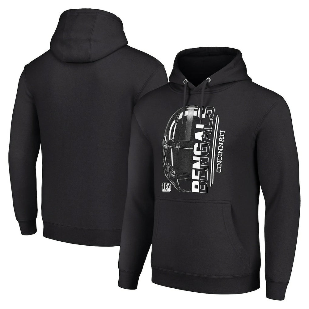 Cincinnati Bengals  Starter Unisex Half Helmet Logo Pullover Hoodie