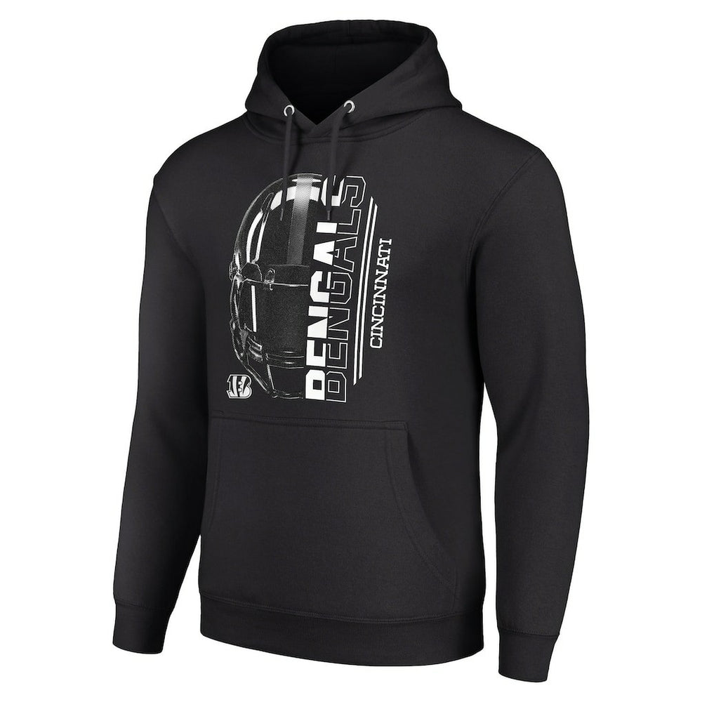 Cincinnati Bengals  Starter Unisex Half Helmet Logo Pullover Hoodie