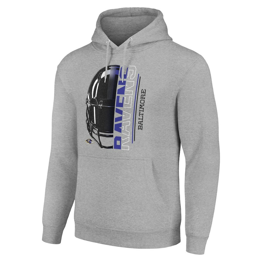 Baltimore Ravens  Starter Unisex Half Helmet Logo Pullover Hoodie