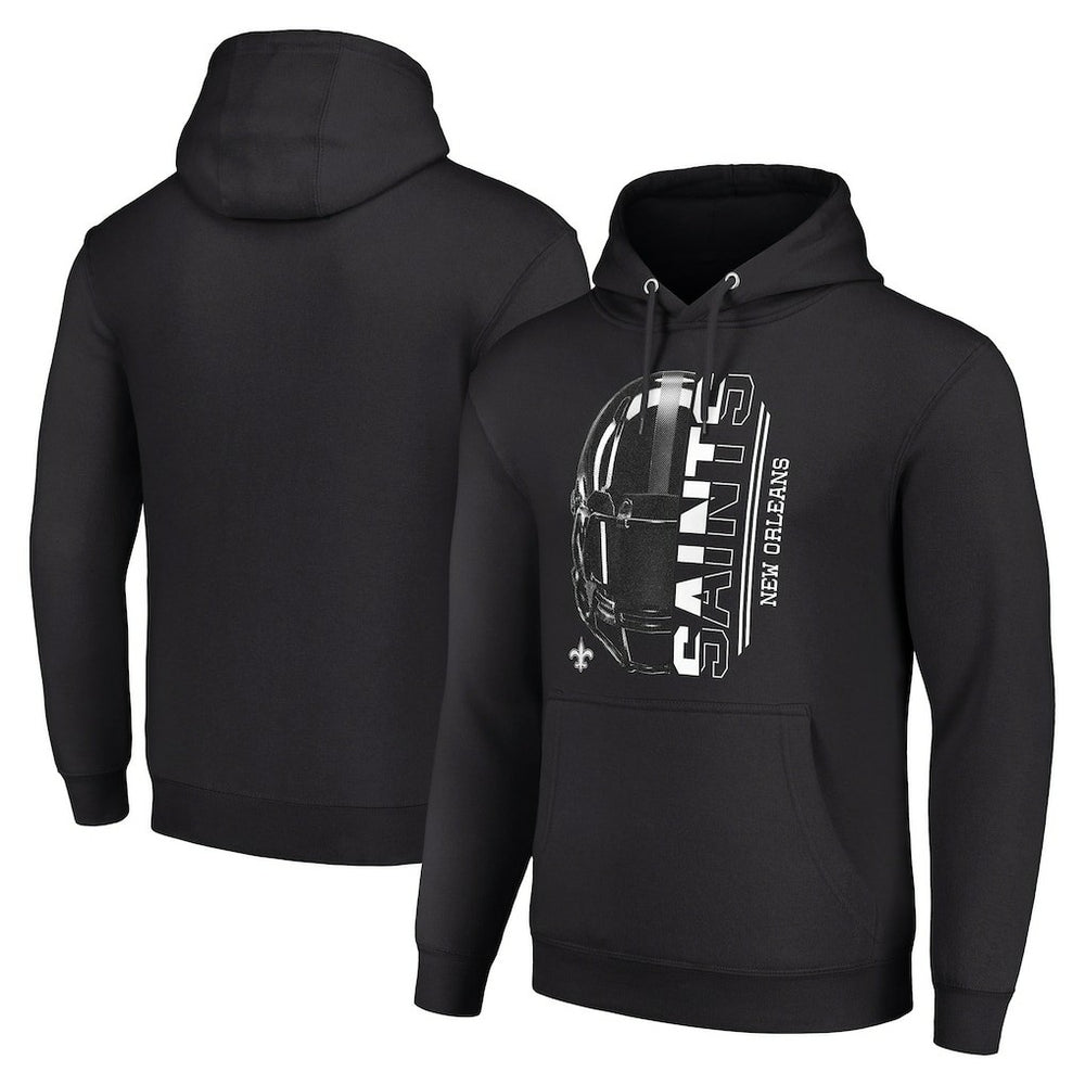 New Orleans Saints  Starter Unisex Half Helmet Logo Pullover Hoodie