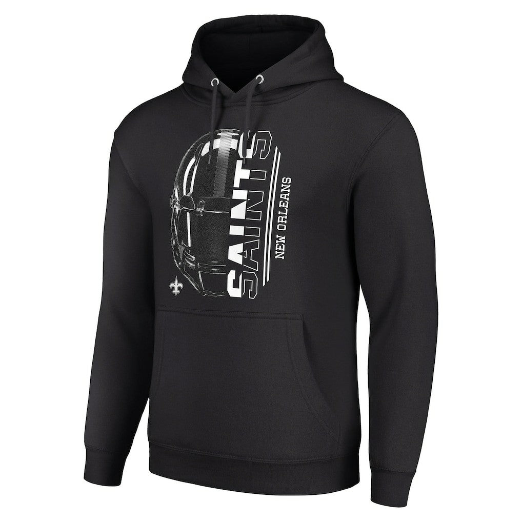 New Orleans Saints  Starter Unisex Half Helmet Logo Pullover Hoodie